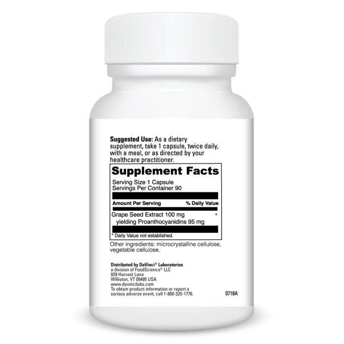 Supplement bottle with label on a white background