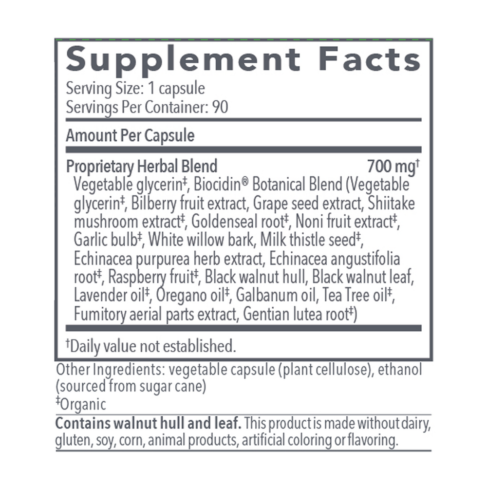 A label that shows supplement facts