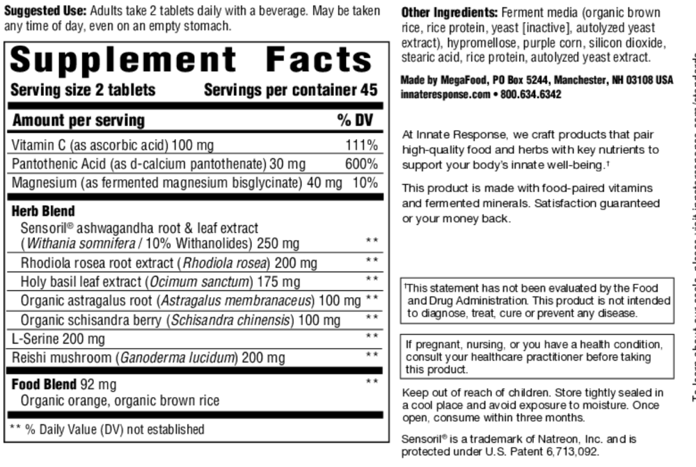 A label that shows supplement facts