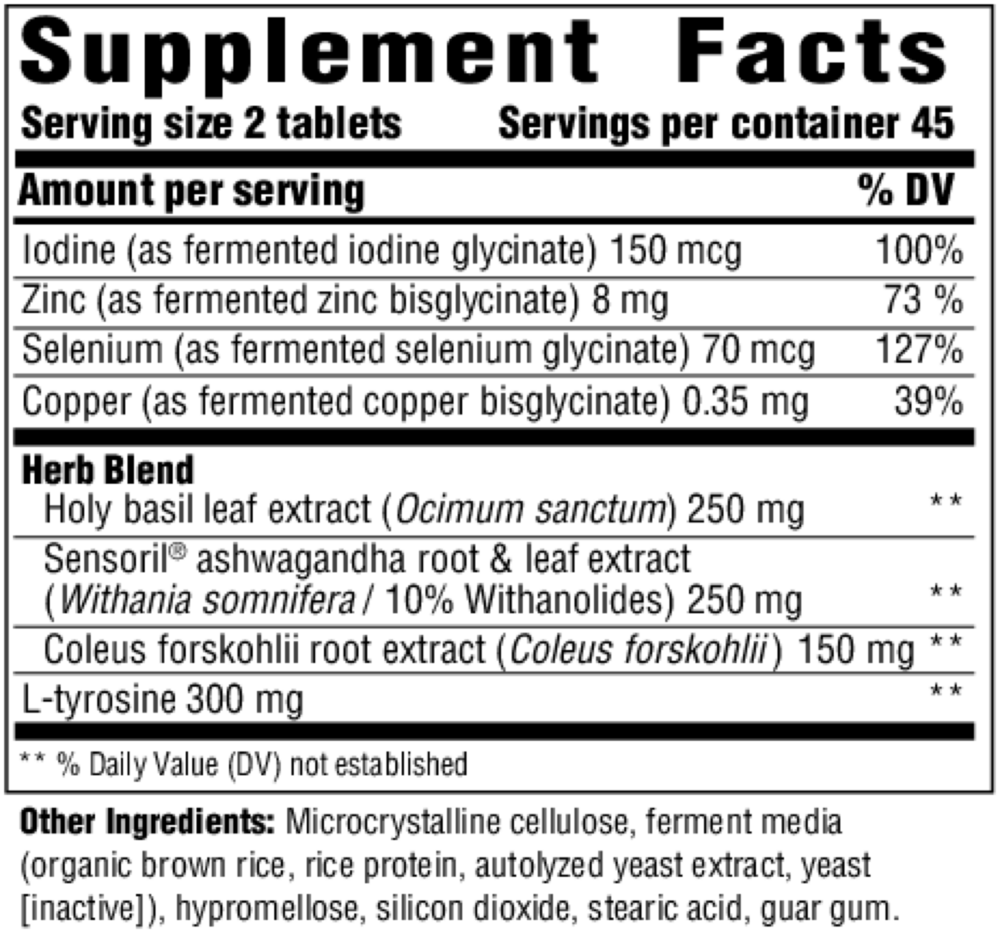 A label that shows supplement facts