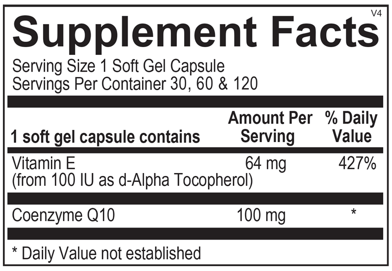 A picture of the supplement facts label.