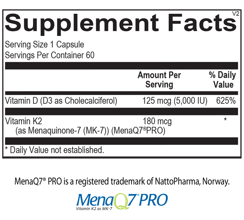 A picture of the supplement facts label.