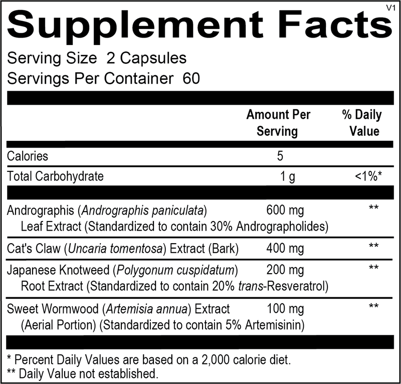 A picture of a label with supplement facts