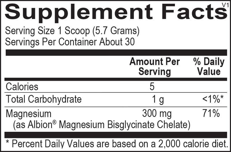 A picture of the supplement facts label.