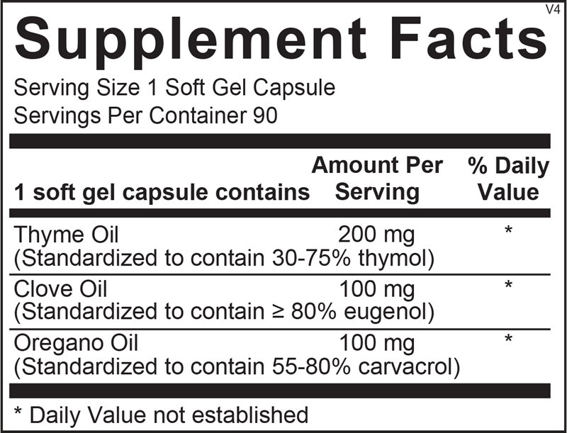 A picture of a label with supplement facts