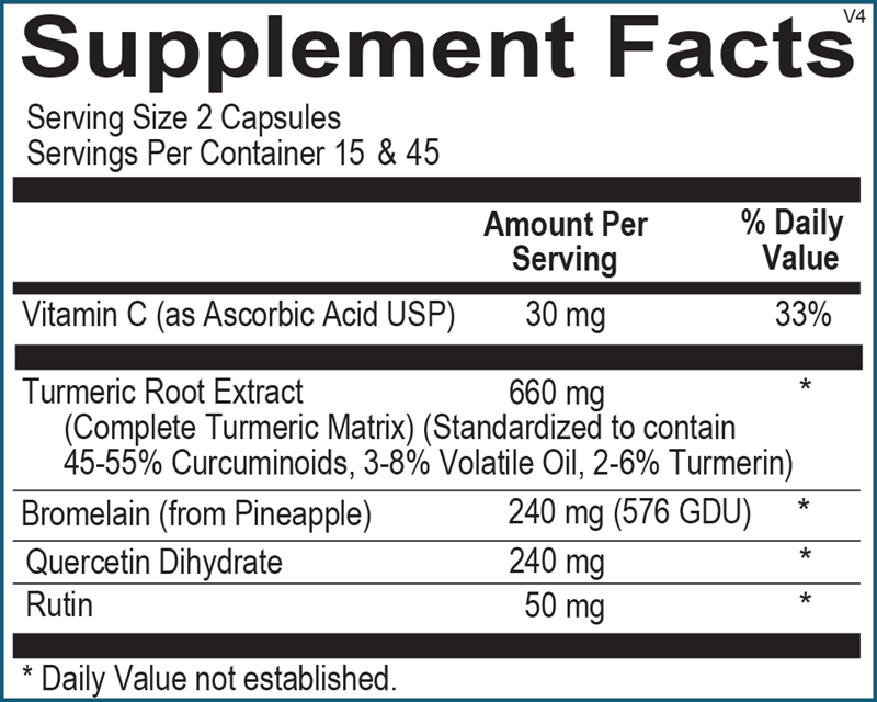 A picture of the supplement facts label.
