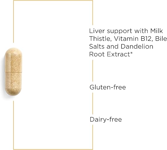 A tan capsule. Gluten and diary free
