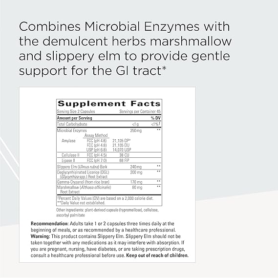 A list of supplement facts
