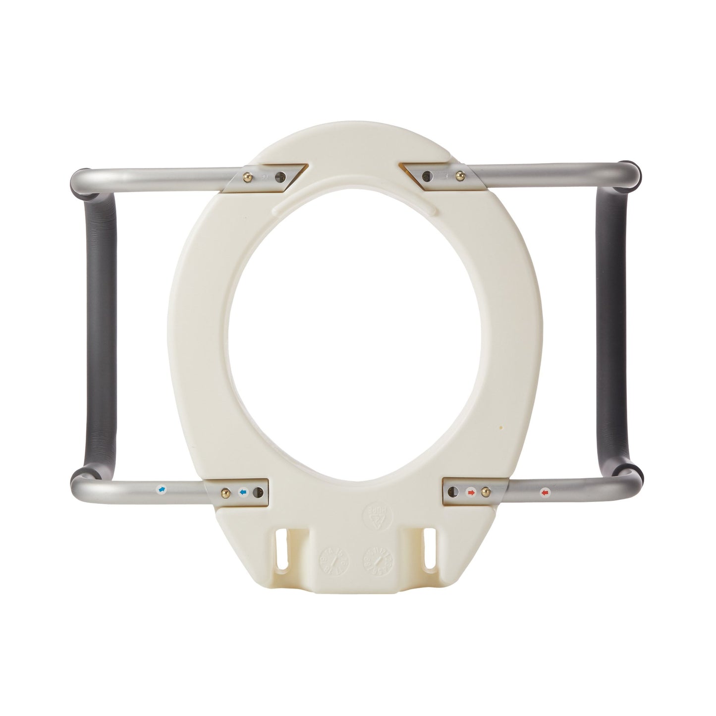 Raised Toilet Seat with Arms drive™ 3-1/2 Inch Height White 300 lbs. Weight Capacity (12402)