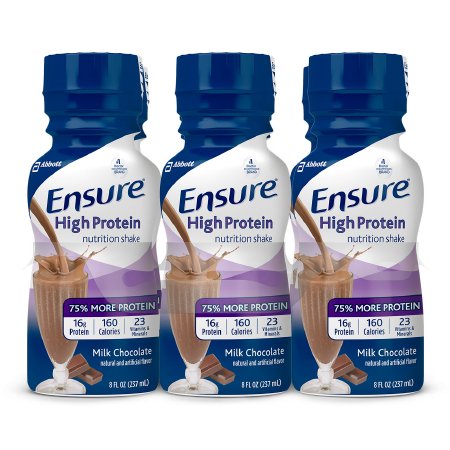 Ensure® High Protein Shake Milk Chocolate Flavor Liquid 8 oz. Bottle (64115)