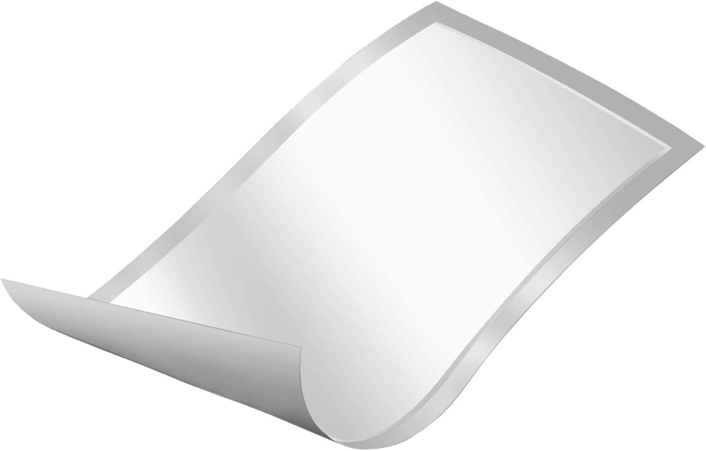 A picture of a white bed pad on a white background