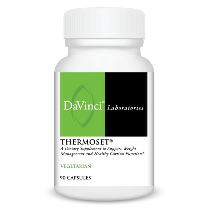 DaVinci Laboratories Thermoset dietary supplement bottle on a white background