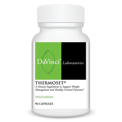 DaVinci Laboratories Thermoset dietary supplement bottle on a white background