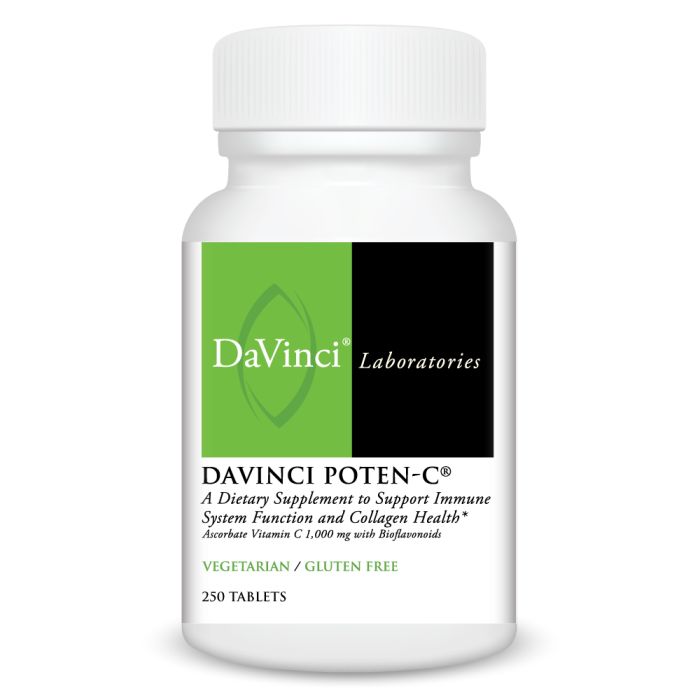 DaVinci Laboratories Davinci Poten-C dietary supplement bottle on a white background