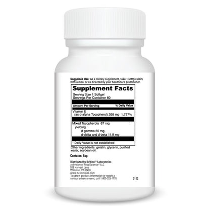 Supplement bottle with label on a white background