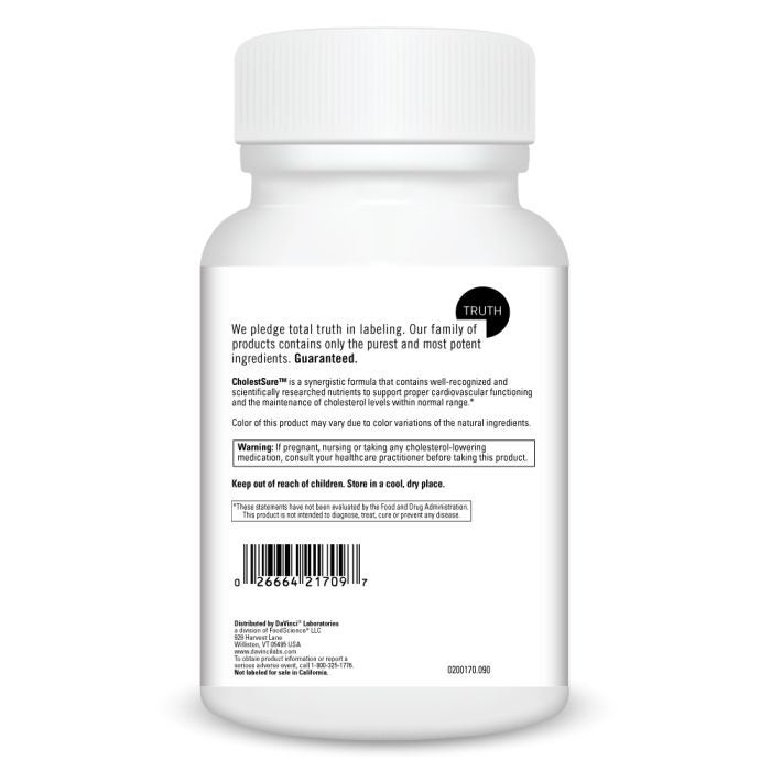 White supplement bottle with label on a white background