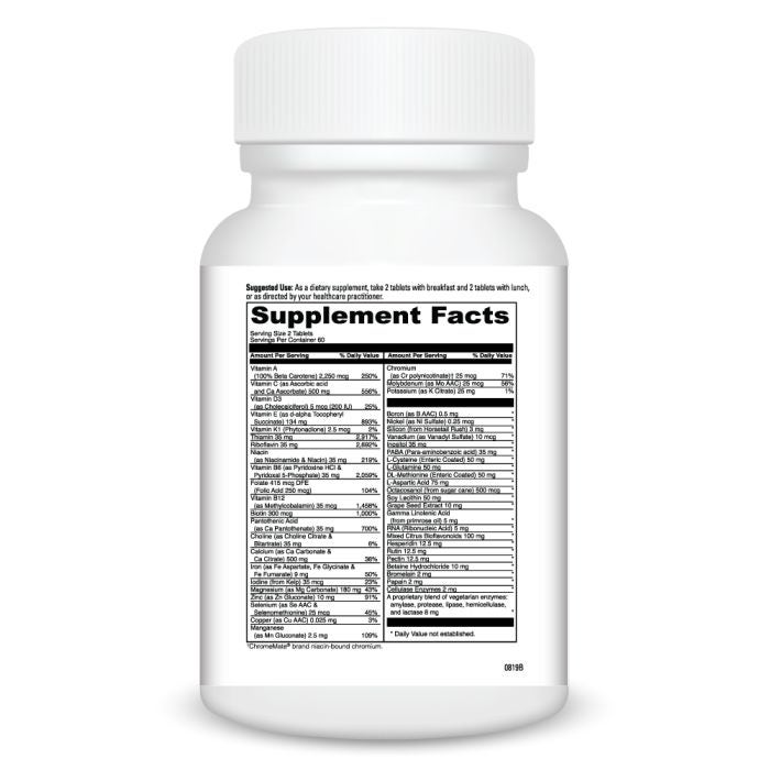 Supplement bottle with 'Supplement Facts' label on a white background