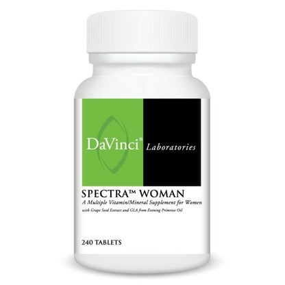DaVinci Laboratories Spectra Woman supplement bottle on a white background