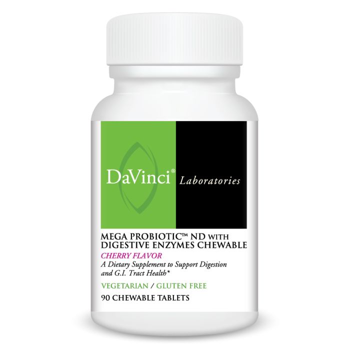 DaVinci Laboratories Mega Probiotic bottle on a white background