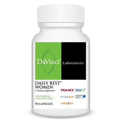DaVinci Laboratories Daily Best Women dietary supplement bottle on a white background