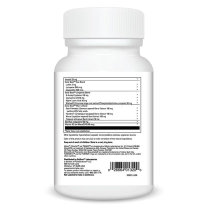 Supplement bottle with detailed label on a white background