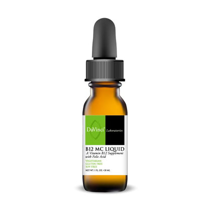 DaVinci Laboratories B12 MC Liquid supplement bottle on a white background