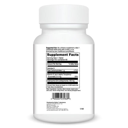 Supplement bottle with label on a white background