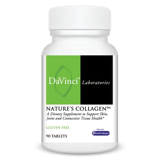 DaVinci Laboratories Nature's Collagen supplement bottle on a white background