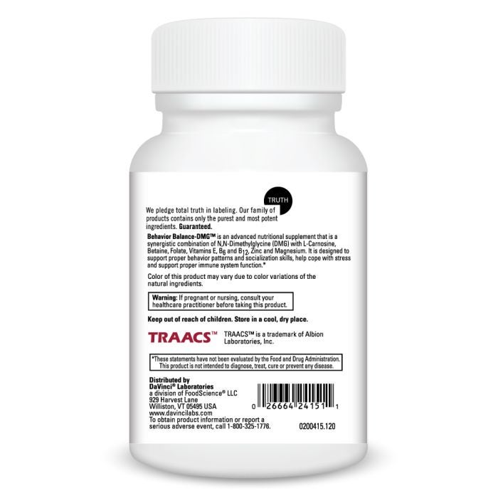 White supplement bottle with label on a white background