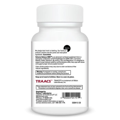 White supplement bottle with label on a white background