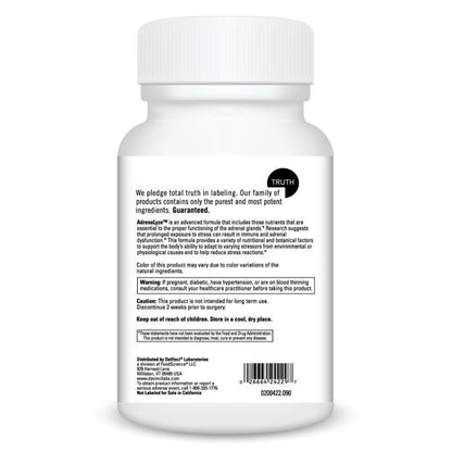 White bottle with label on a white background