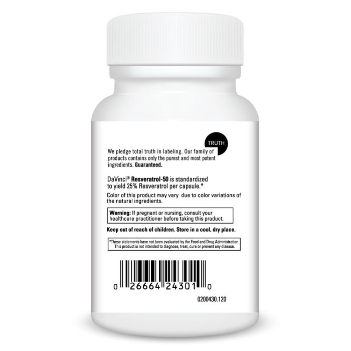 White supplement bottle with label on a white background
