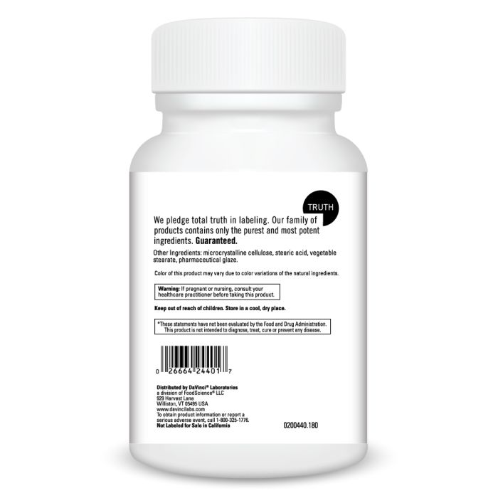 White bottle with label on a white background