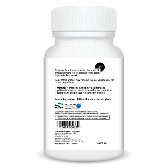 White bottle with label on a white background