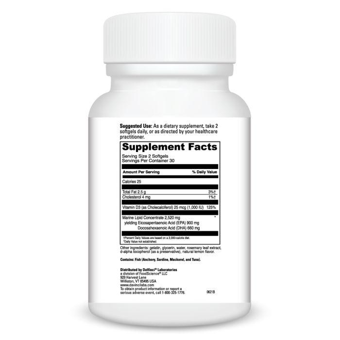 Supplement bottle with label on a white background