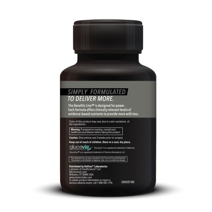 Black supplement bottle with label on a white background