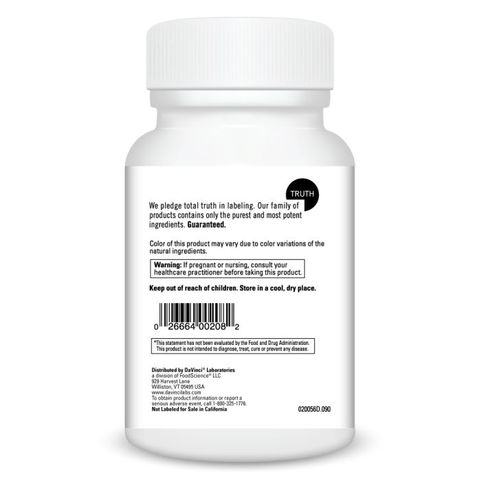 White bottle with label on a white background