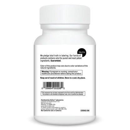 White bottle with label on a white background