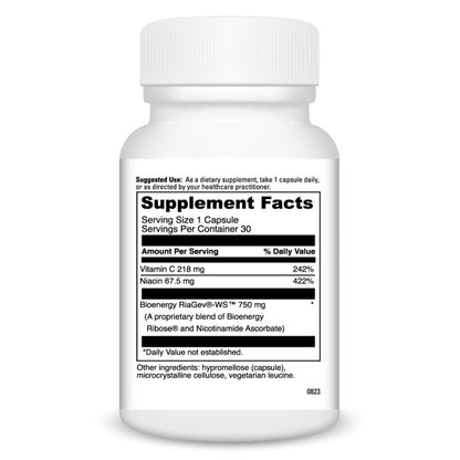 Supplement facts for a bottle of DaVinci Labs MAD+ACTIVATE, 30 Capsules
