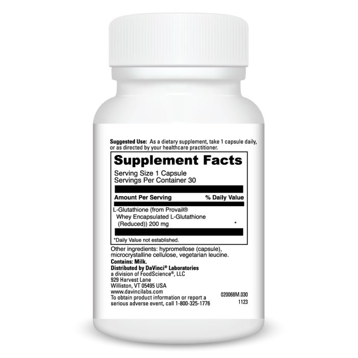 Supplement bottle with label on a white background