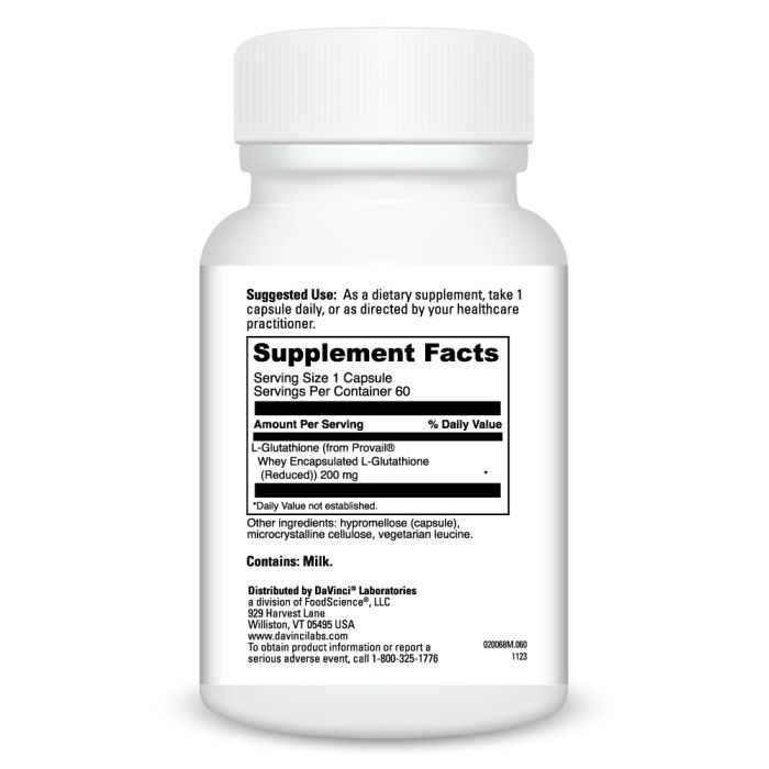 Supplement bottle with label on a white background