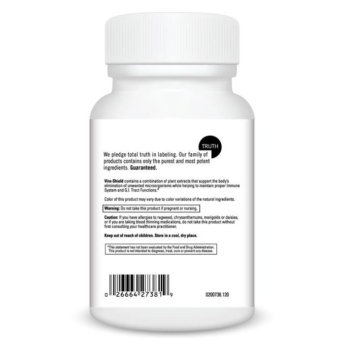 White bottle with label featuring text and barcode on a white background