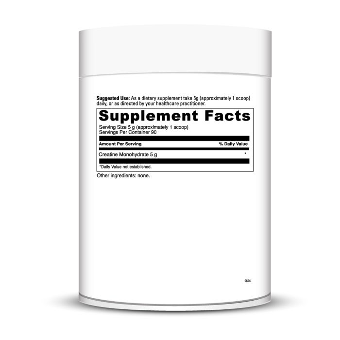 Supplement container with 'Supplement Facts' label on a white background