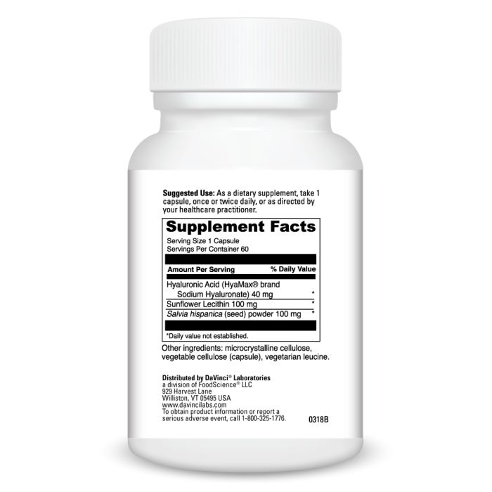 Supplement bottle with label on a white background