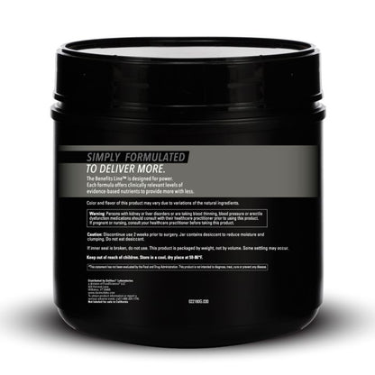 Black container with text on a white background