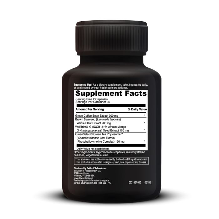 Supplement bottle with detailed label on a white background