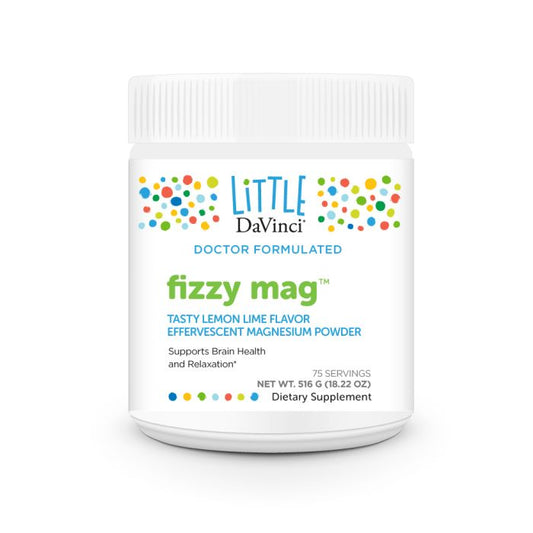 Little DaVinci fizzy mag supplement container on a white background