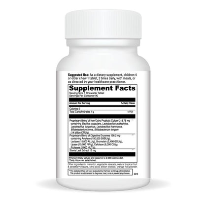 Supplement bottle with label on a white background