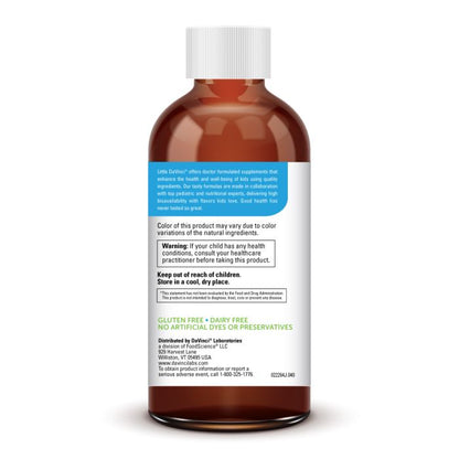 Bottle with a label on a white background