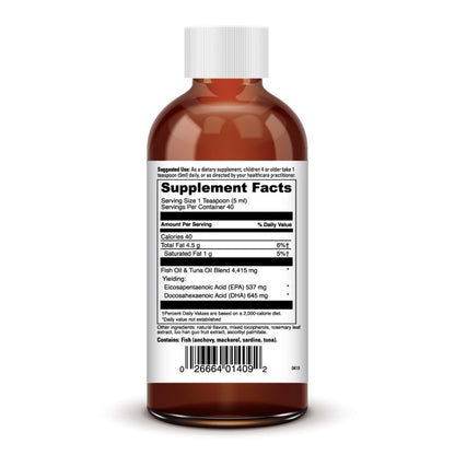 Supplement bottle with label on a white background